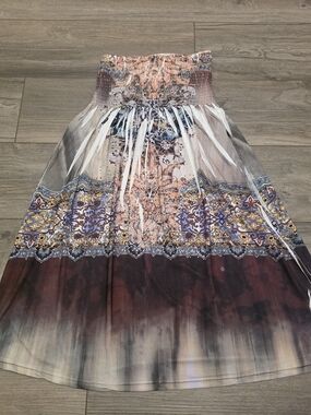 Y2K Christina Love Bohemian Halter Dress - Size Medium